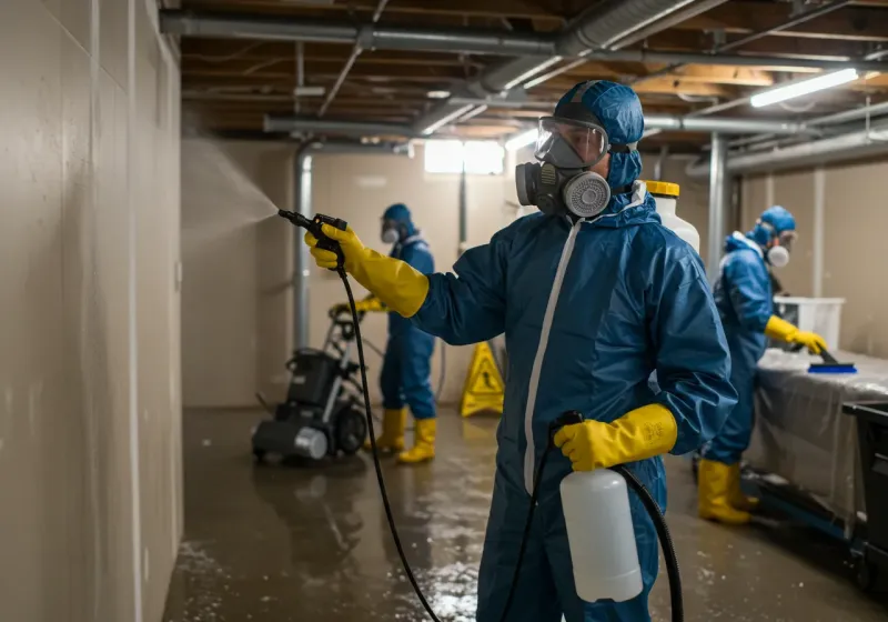 Basement Sanitization and Antimicrobial Treatment process in Goodland, IN